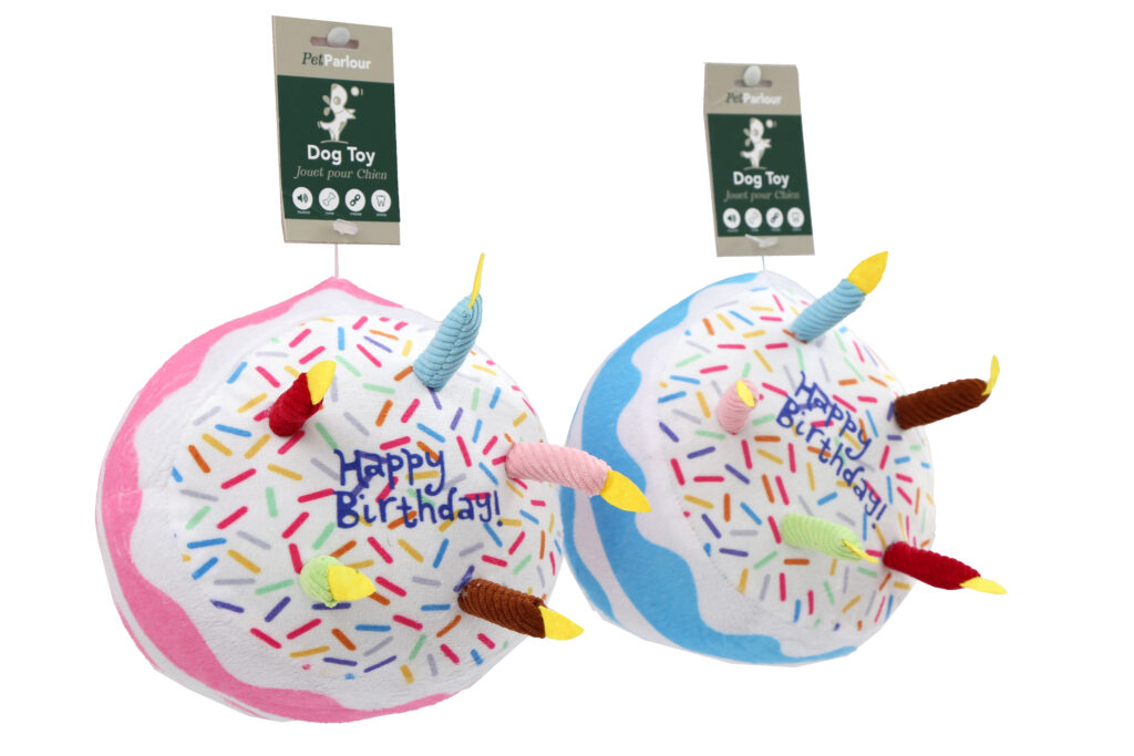 GATEAUX D'ANNIVERSAIRE (Jouet sonore pour chien) Dimension 18 x 16 cm