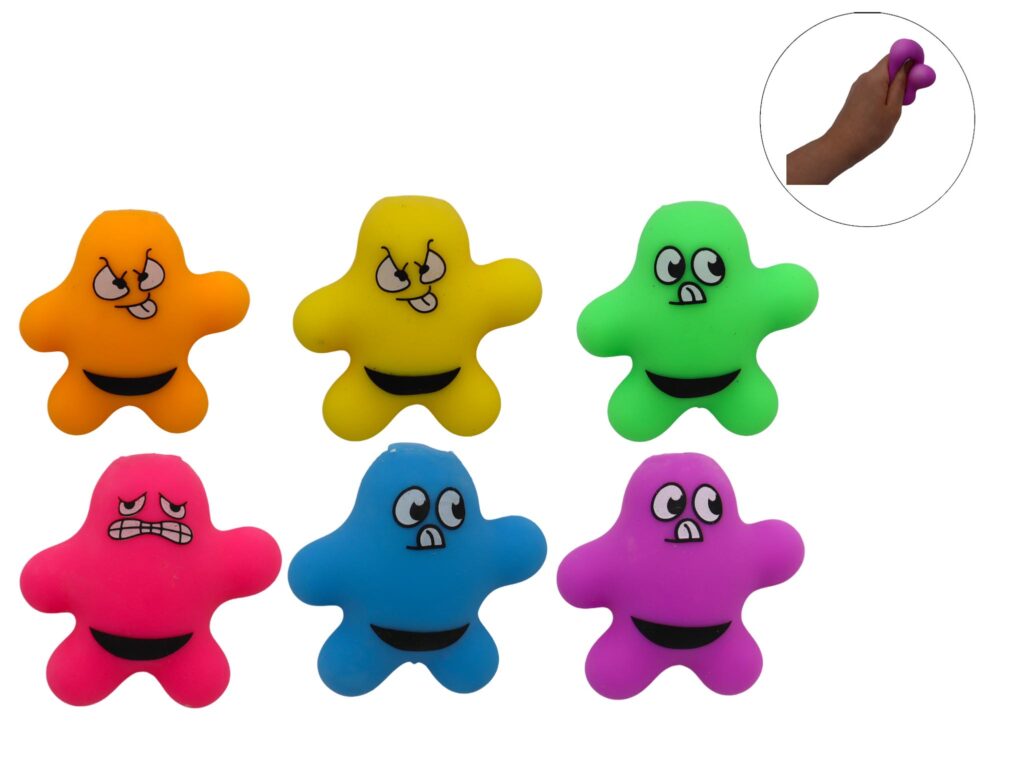 MISTER PATATE ANTI STRESS (Pack 48 pièces - 6 coloris) Dimension 6 x 6 cm