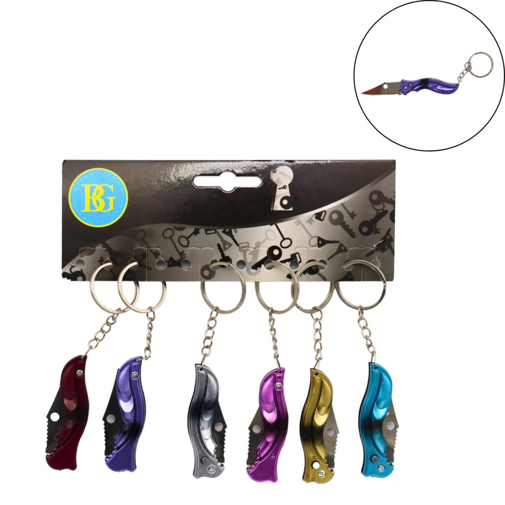 PORTE CLÉ PETIT COUTEAU (Pack 12 pièces - 6/11 cm)