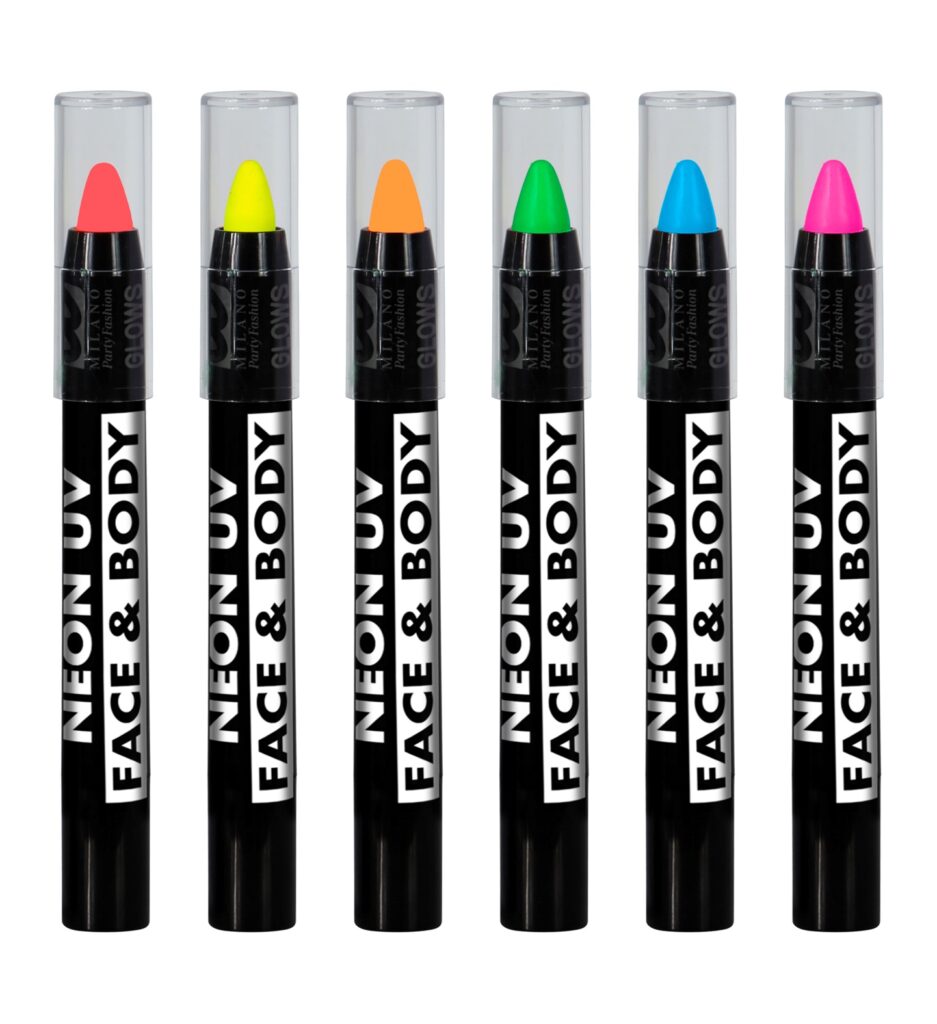 PACK CRAYONS NÉON UV (Coffret 6 coloris)