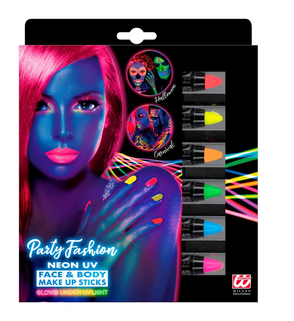 PACK CRAYONS NÉON UV (Coffret 6 coloris)
