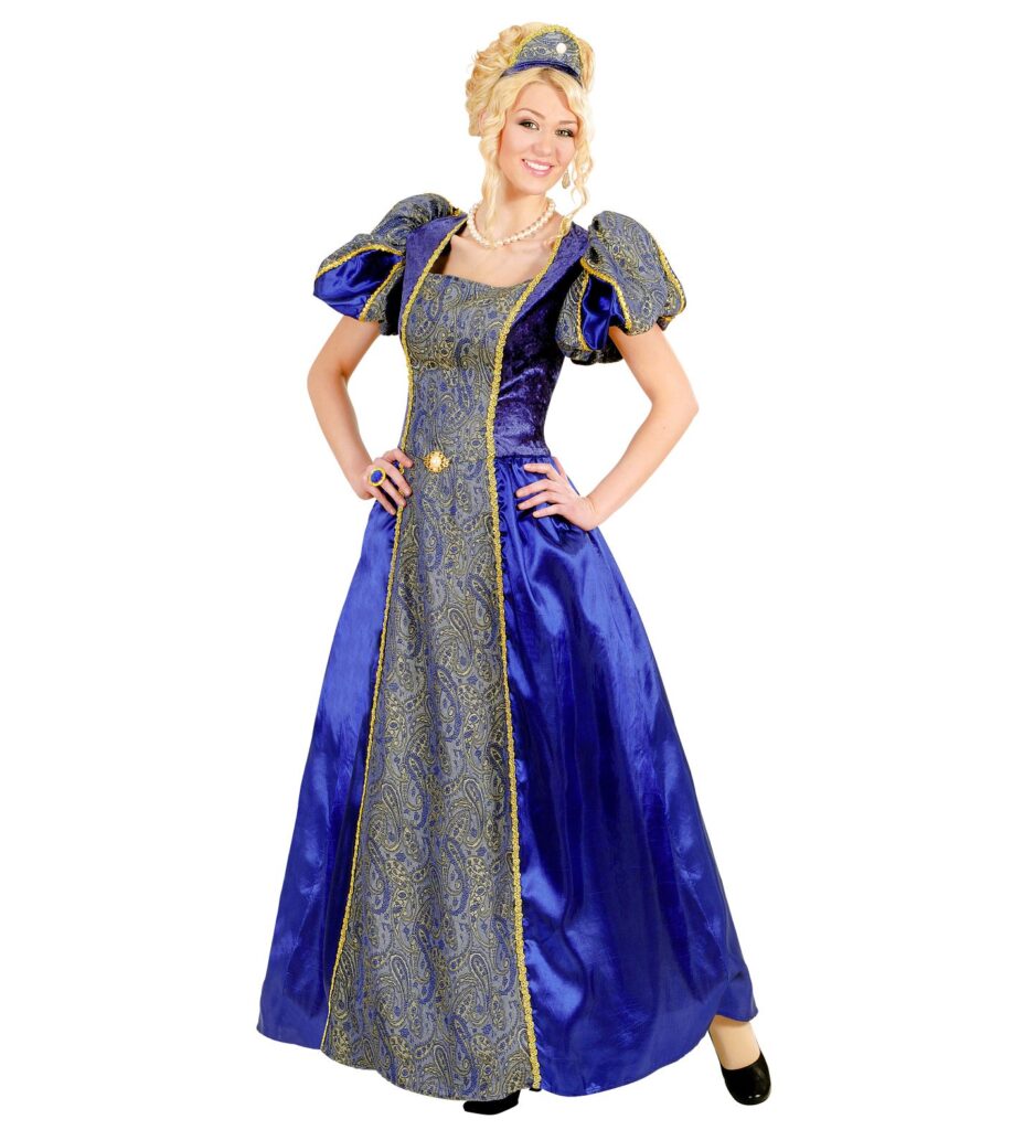 ROBE REINE MAJESTUEUSE (Robe - cerceau - couvre chef) Taille XL