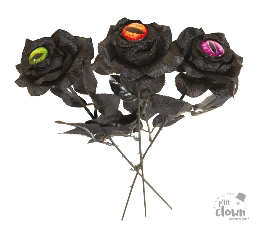 PACK ROSES AVEC OEIL ((Hauteur 43 cm - 36 pièces)