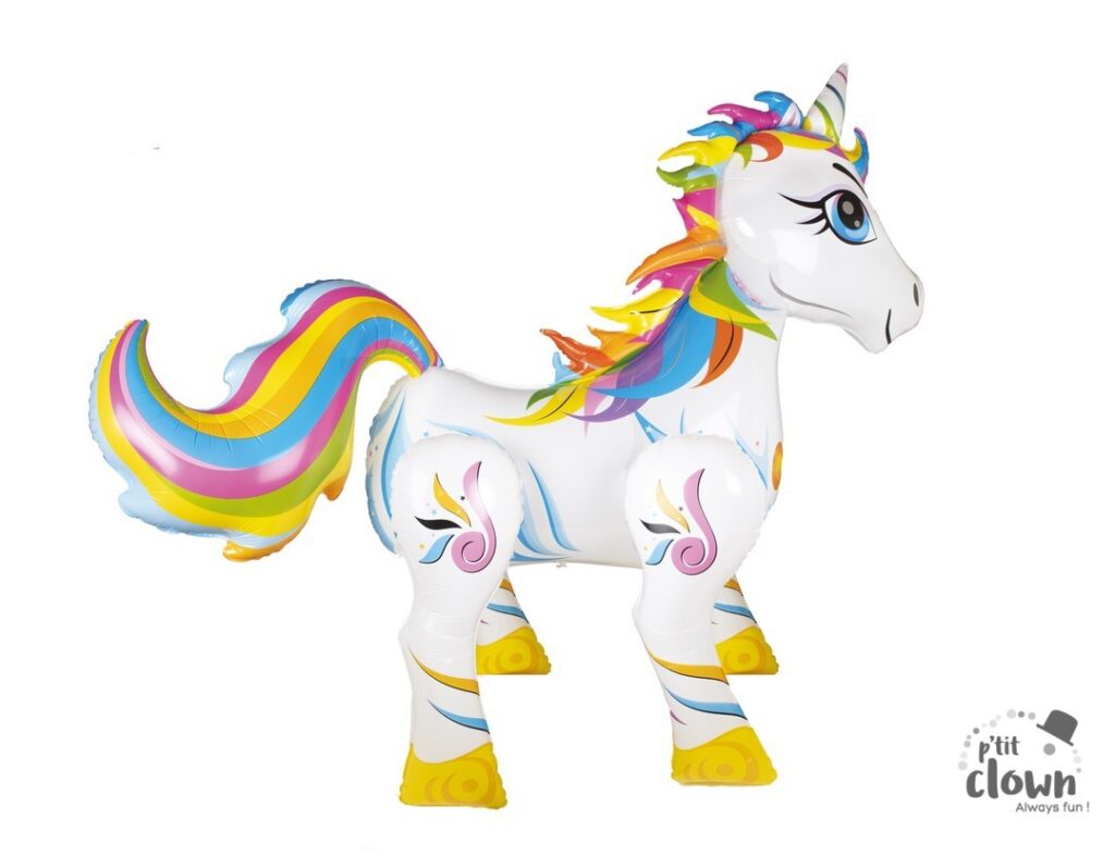 LICORNE GÉANTE GONFLABLE (Décoration 165 x 140 cm) Gonflage à l'air uniquement