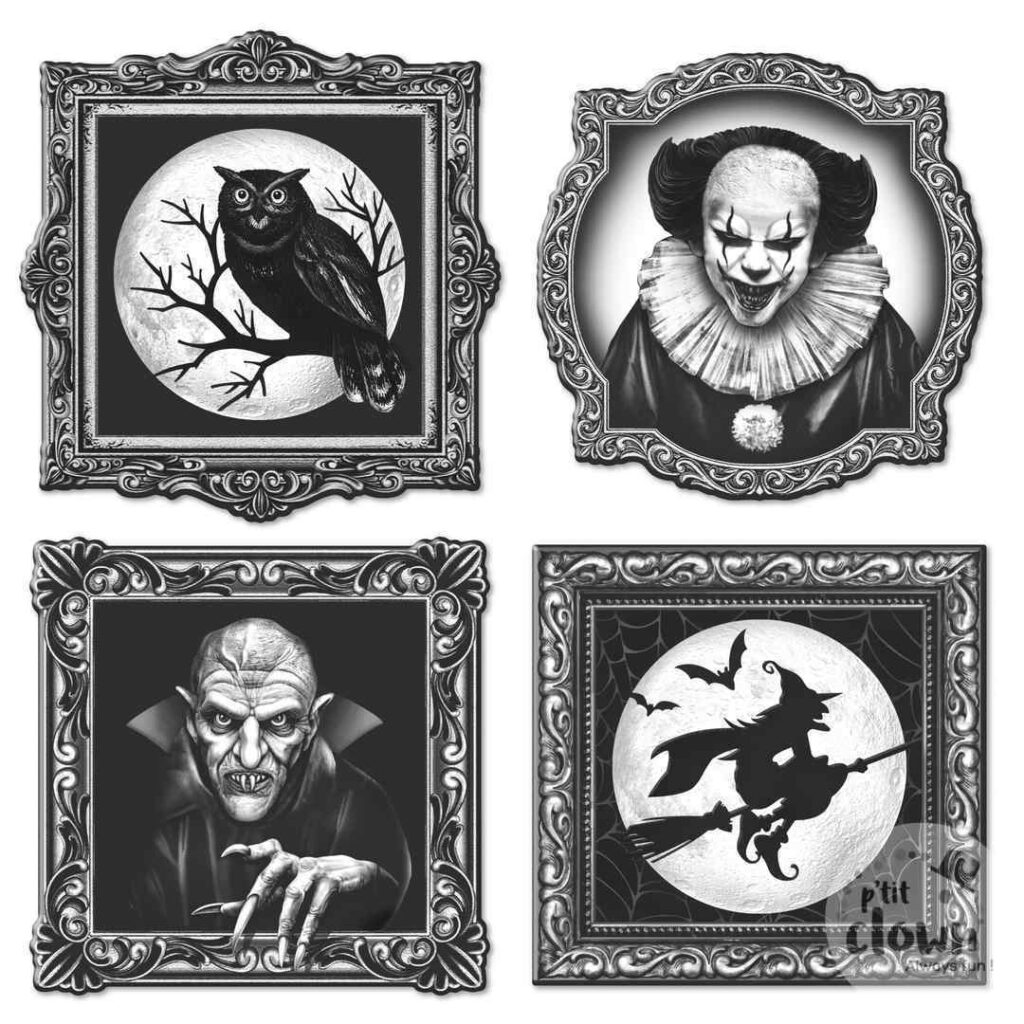 STICKER HALLOWEEN (Dimension 40.5 x 18.5 cm) Modèles aléatoires
