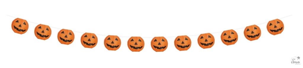 GUIRLANDE CITROUILLES (Guirlande lumineuse) Longueur 3 mètres - 20 leds