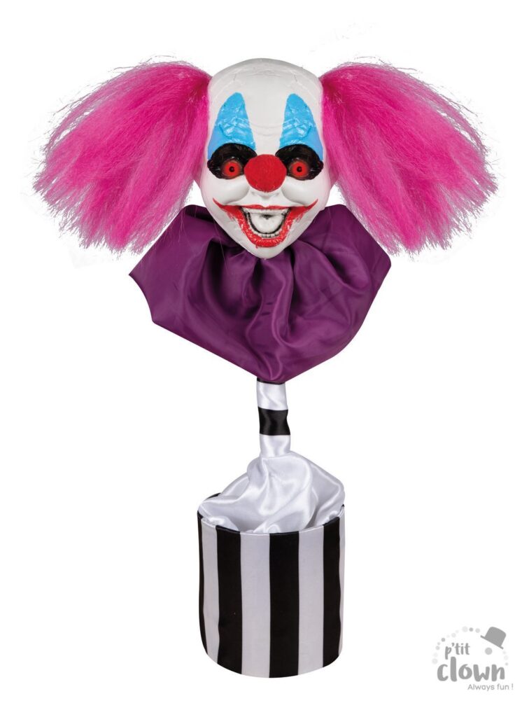TÊTE DE CLOWN SAUTEUSE (Sonore et lumineux 45 cm) Démo vidéo