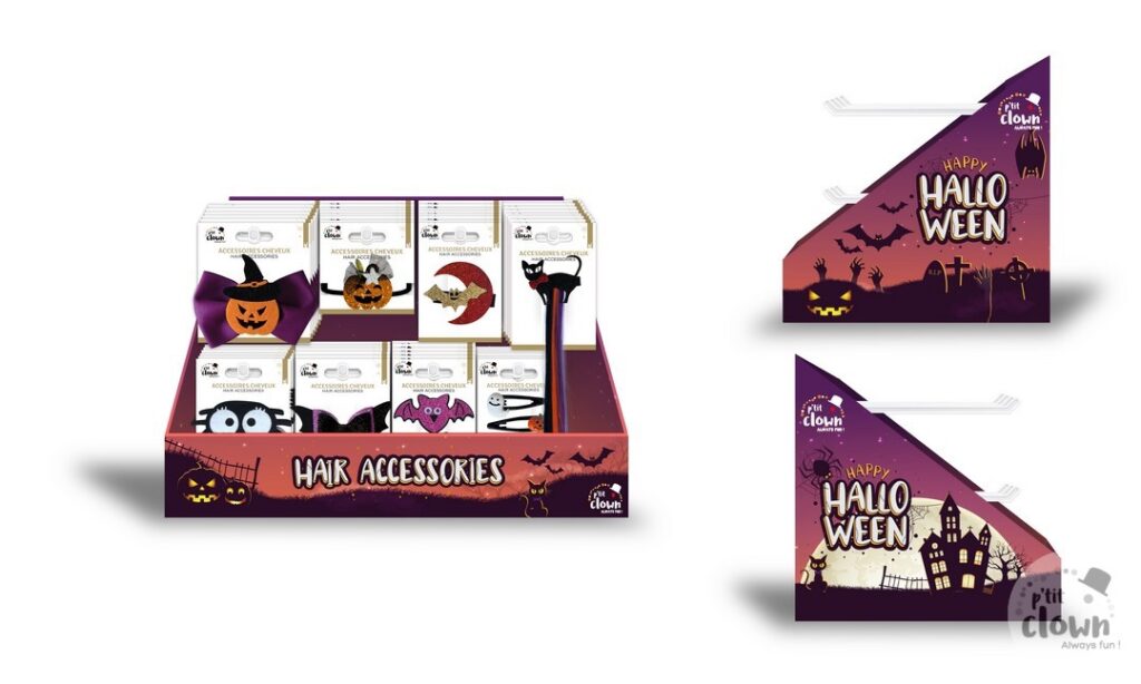 ACCESSOIRES POUR CHEVEUX (Pack Halloween 98 pièces)