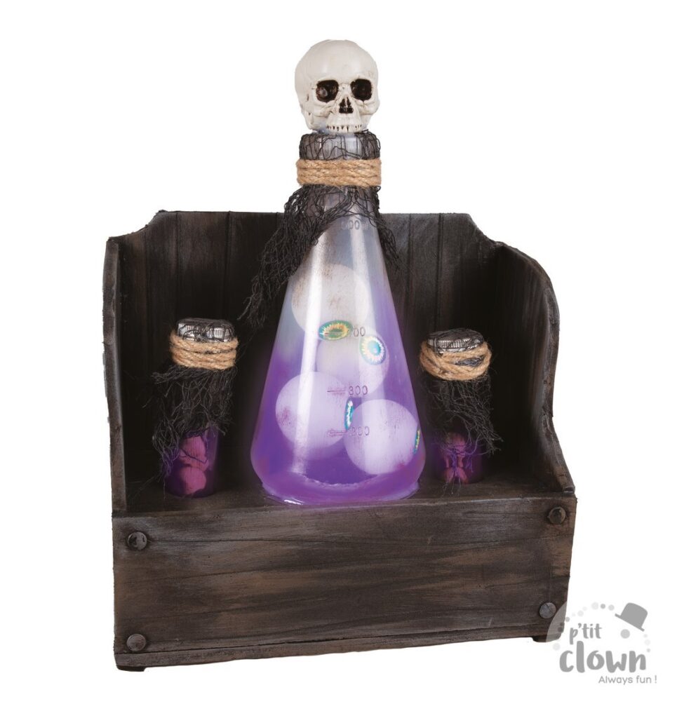ÉTAGÈRE POTION MAGIQUE (Automate son et lumière) Taille 30 cm - Démo vidéo