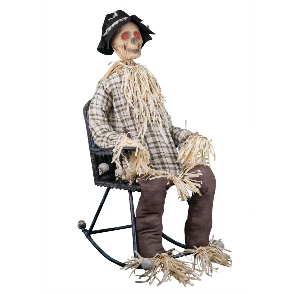 SQUELETTE ROCKING CHAIR (Automate son et lumière) Chaise bascule - Démo vidéo