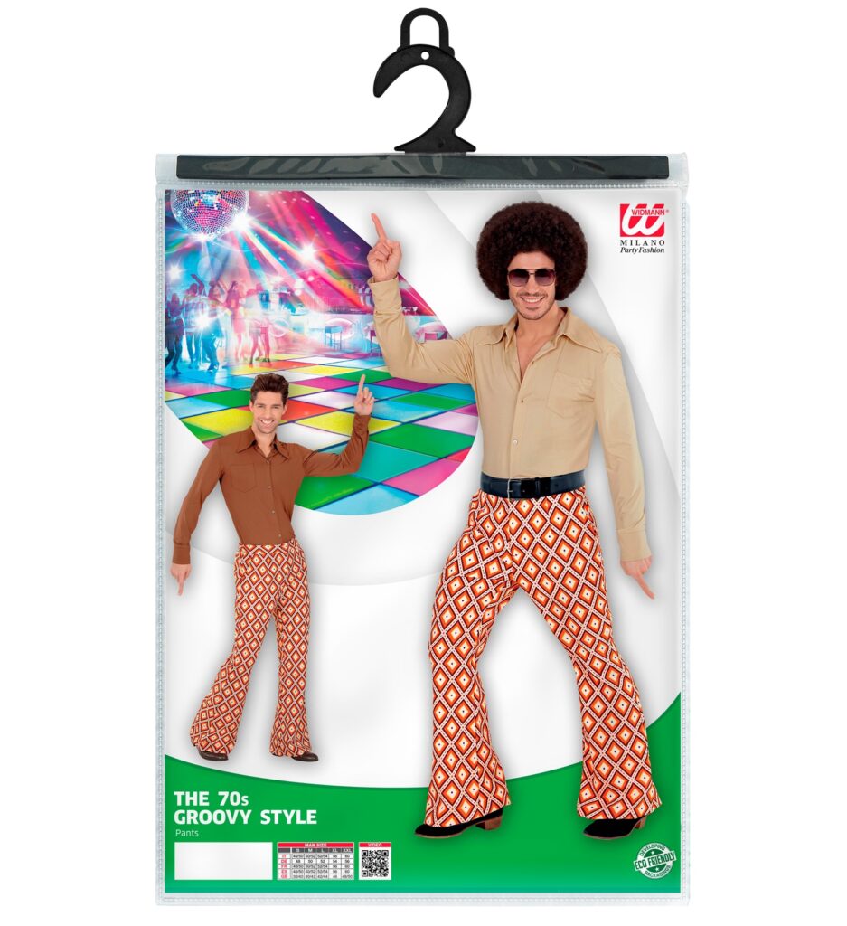 PANTALON GROOVY 70'S (Tailles adultes hommes) S/M - XXL