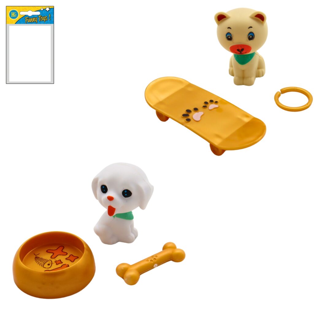 CHIEN ET ACCESSOIRES (Pack 48 pièces - 5 cm)