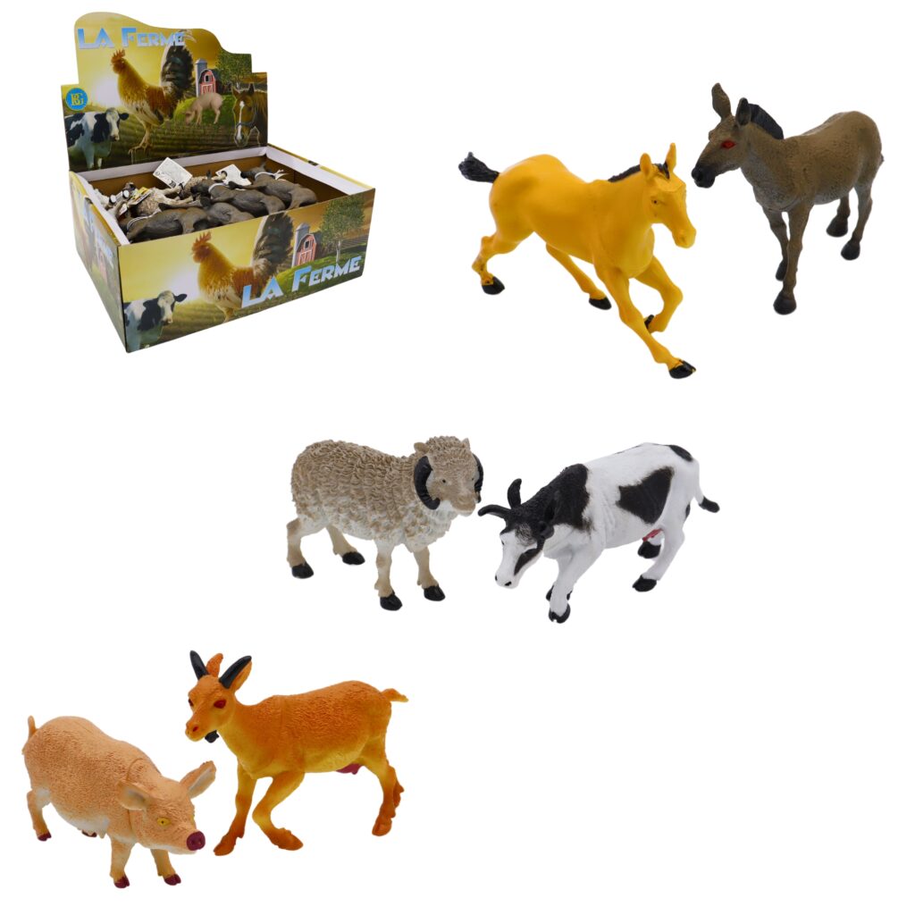 PACK ANIMAUX DE LA FERME (24 pièces de 14 à 20 cm)
