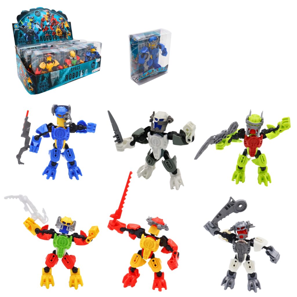 PETIT ROBOT GUERRIER (Boite 12 robots 12 cm)