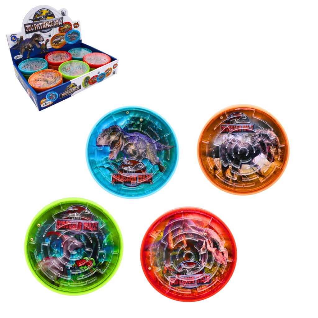 JEU DE PATIENCE DINO FUN (Boite de 24 pièces - 9 cm)