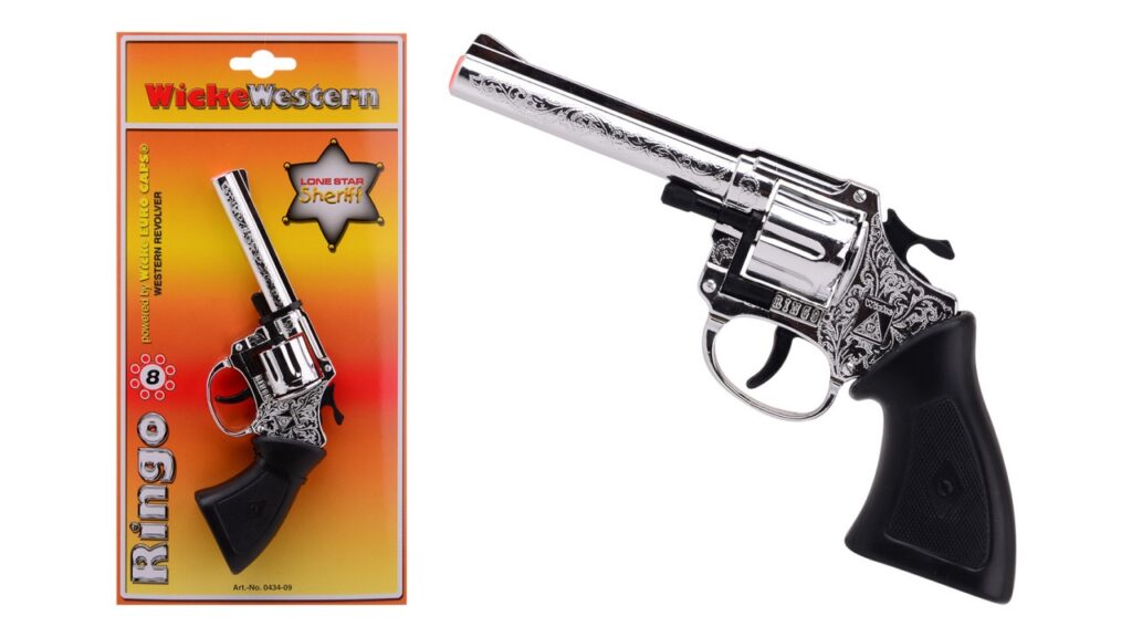 PISTOLET MÉTAL 8 COUPS (Taille 19.8 cm)