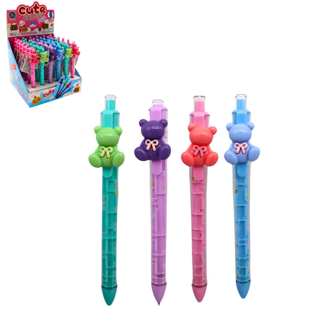 STYLO A BILLE OURSON (Boite 36 stylos 14 cm)