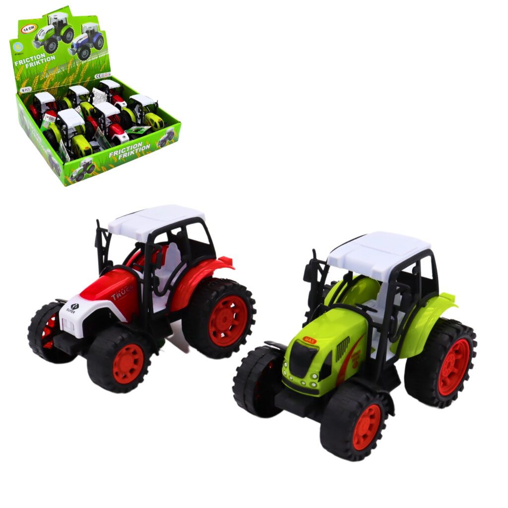 TRACTEURS MINIATURES (Boite 6 tracteurs 15 cm)