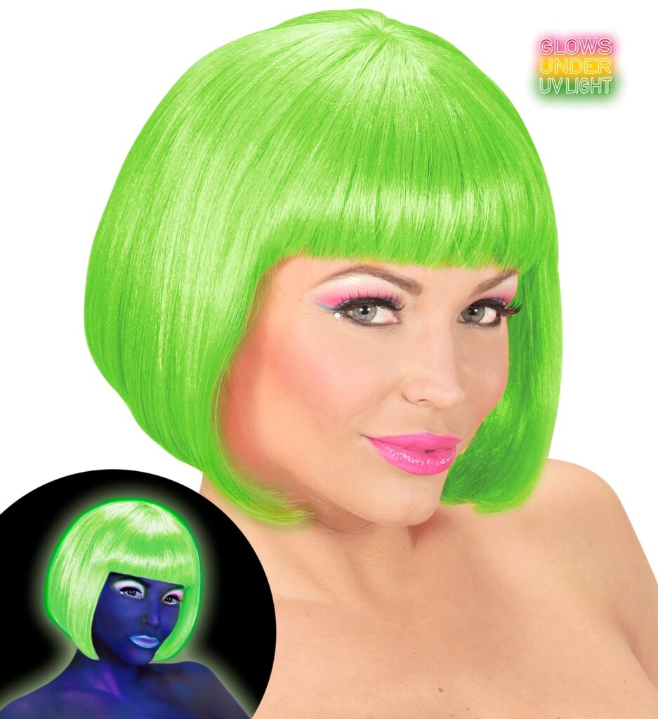 PERRUQUE CABARET VERTE(Couleurs néons et fluo)