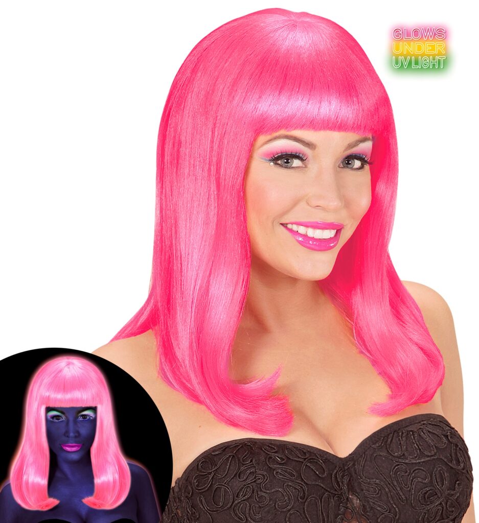 PERRUQUE FASHION longue (Néon et fluo)