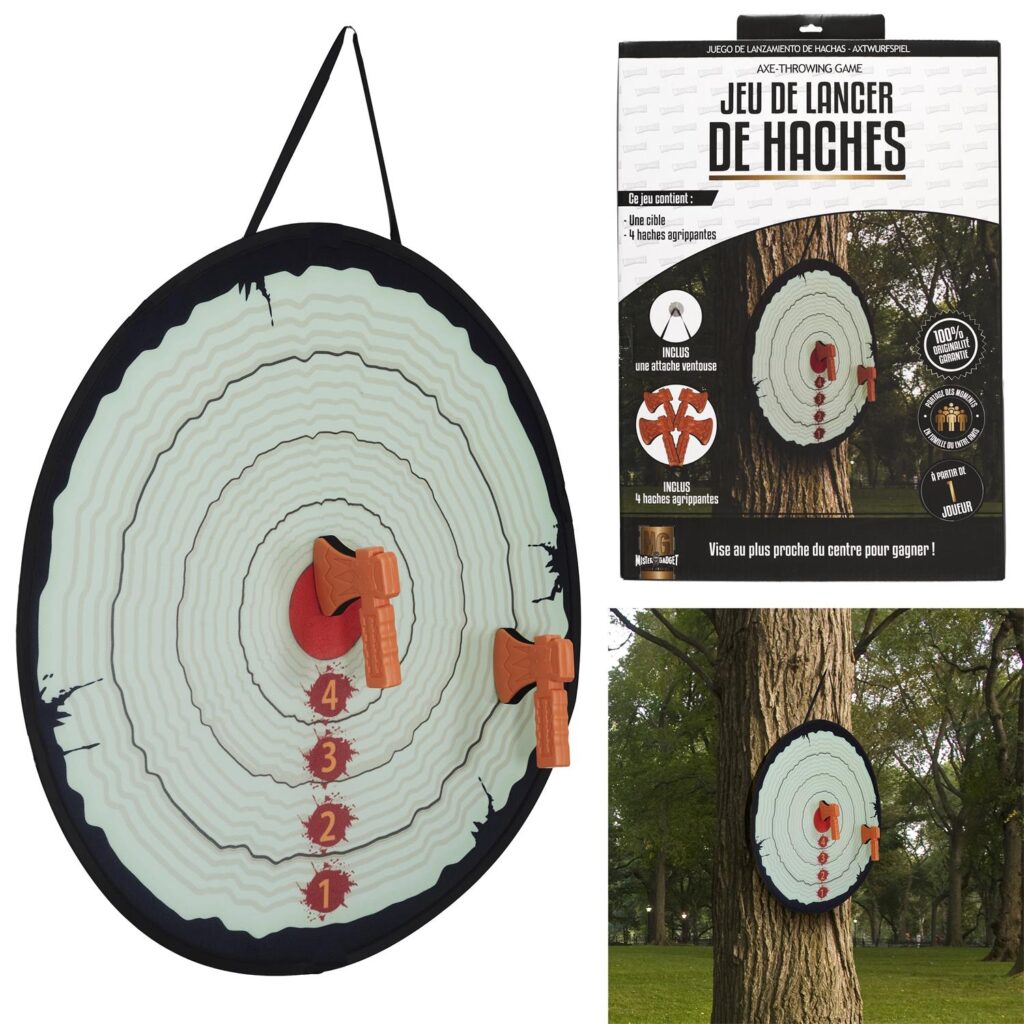 CIBLE VELCRO AVEC 4 HACHES (70 cm  de diamètre)