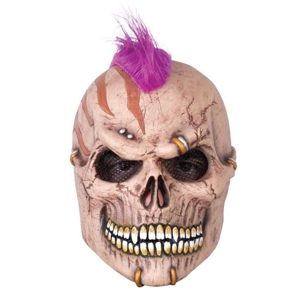MASQUE SQUELETTE PUNK LATEX