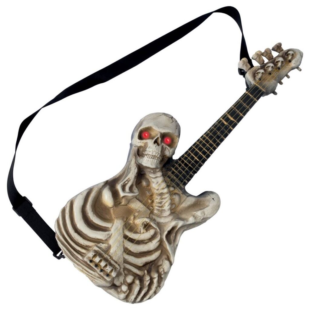 GUITARE ELECTRIQUE SQUELETTE 55cm (démo vidéo)