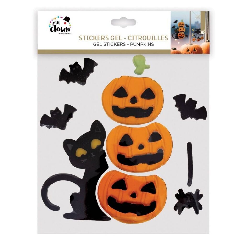 STICKERS GEL CITROUILLE modèle aléatoire