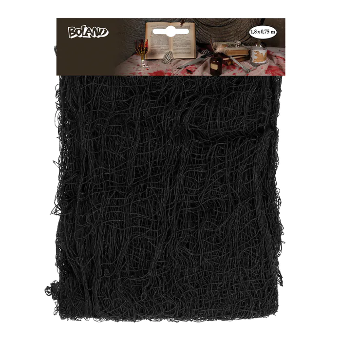 DECORATION TISSU NOIR 183 x 76 cm