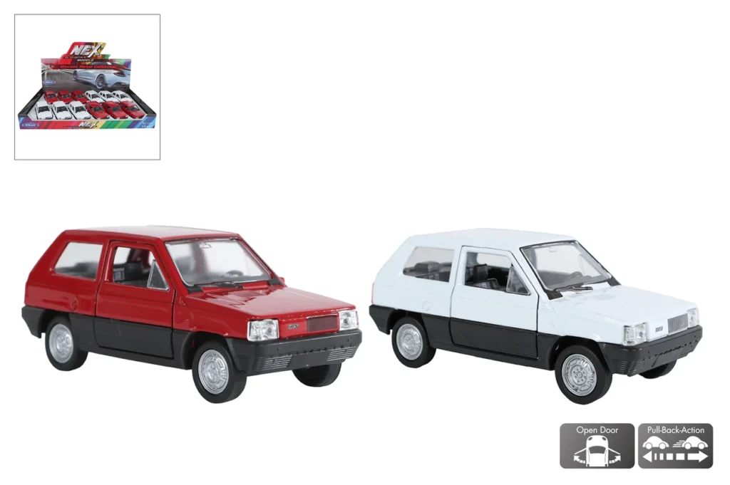 FIAT PANDA RETRO(Petites voitures de collection) modèle métal assortis
