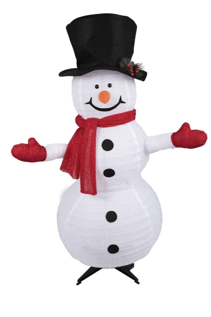 BONHOMME DE NEIGE LUMINEUX 110CM