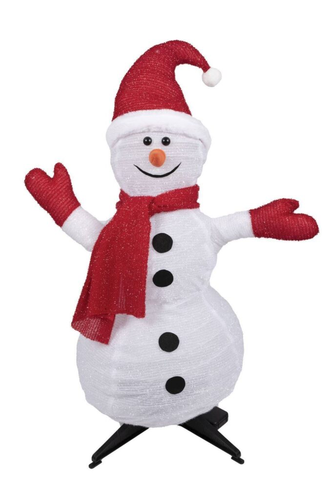 BONHOMME DE NEIGE LUMINEUX 90CM