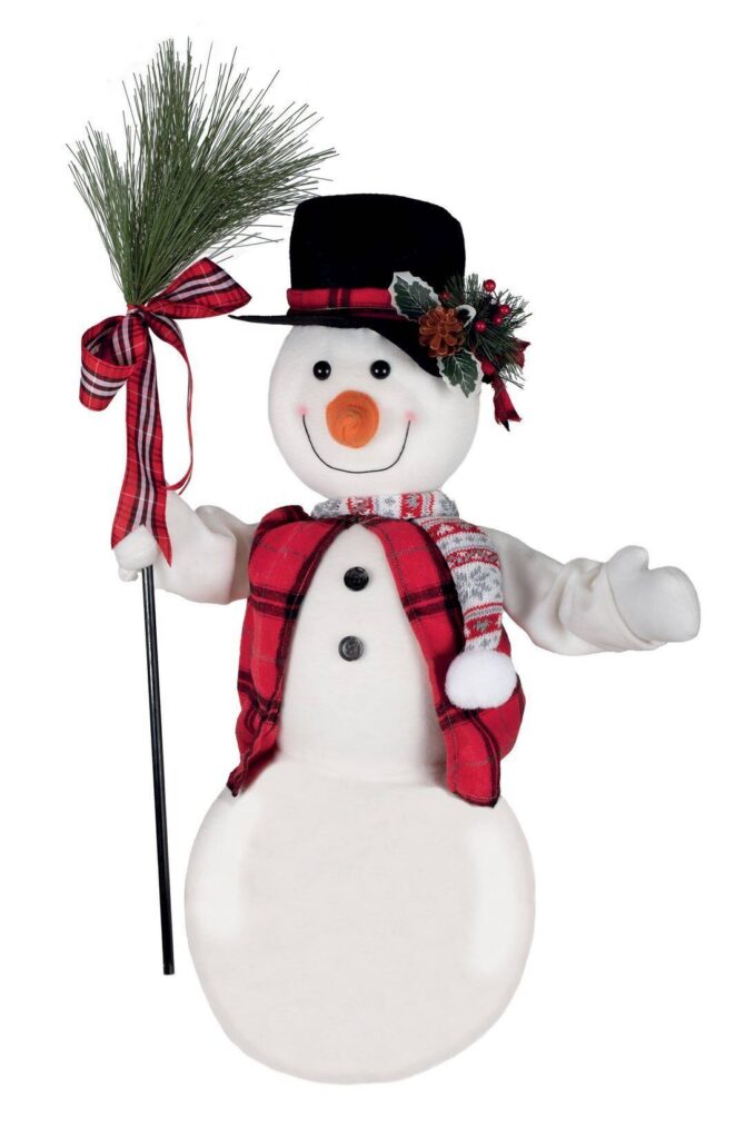 BONHOMME DE NEIGE ANIME ET SONORE 60 CM