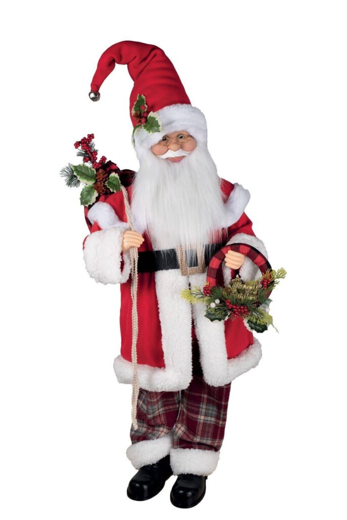 PERE NOEL ANIME ET SONORE 110CM