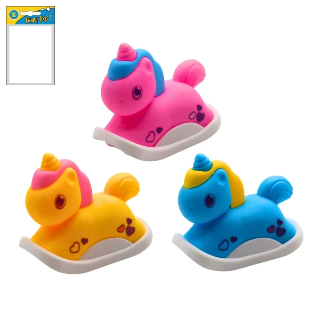 LICORNE RETROFRICTION 7CM 3 COULEURS ASSORTIES