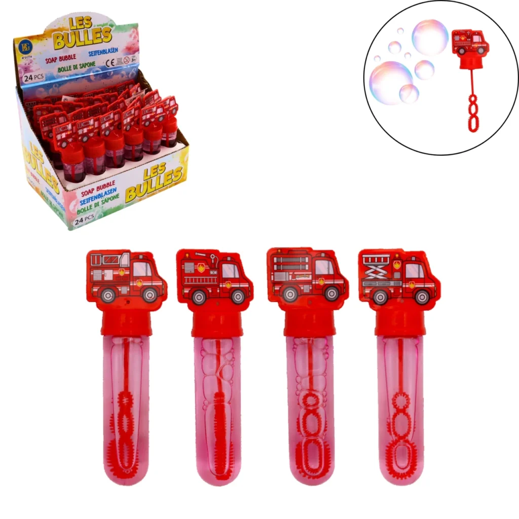 BULLES DE SAVON CAMION DE POMPIER 35ML 14CM