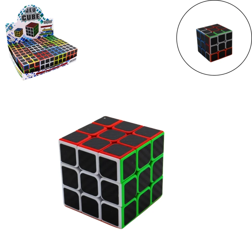 CUBE MAGIQUE 5.5cm CARBONE