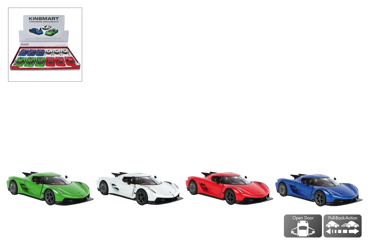 KOENIGSEGG JESKO (Petites voitures de collection) modèle métal assortis