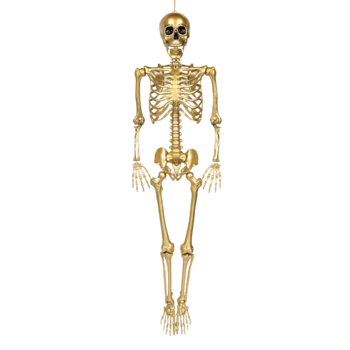 DECORATION SQUELETTE OR A SUSPENDRE  160CM – Image 1