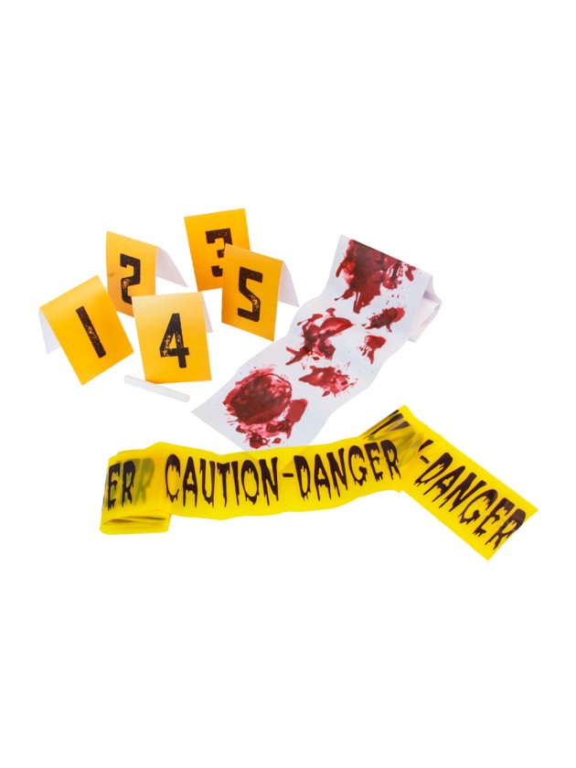KIT SCENE DE CRIME 8 PIECES