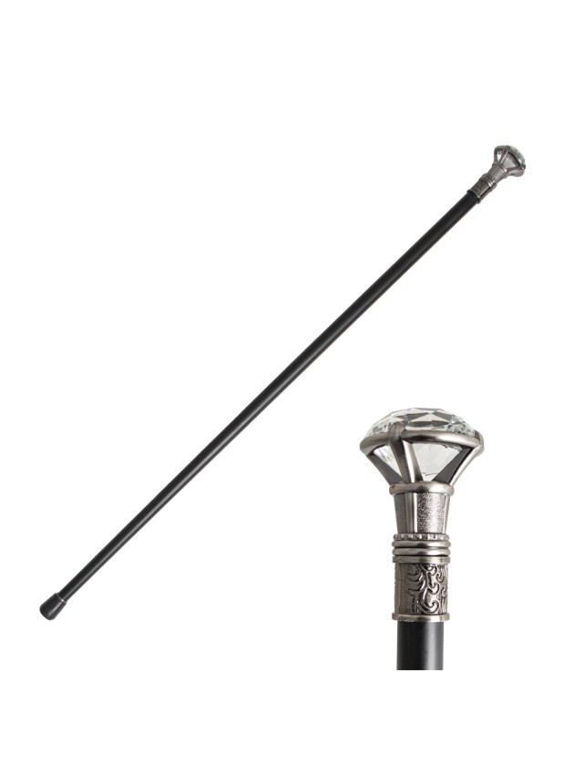 CANNE DE LUXE DIAMANT (Version de luxe 93 cm) Canne en métal