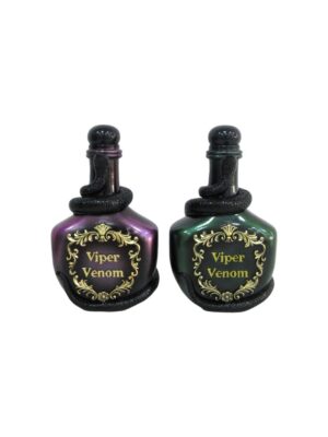 FLACON RESINE VENIN DE VIPERE - 2 ASS VERT ET VIOLET 12CM X 8CM X 20.5CM – Image 1