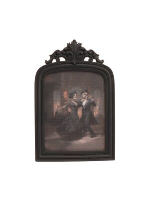 CADRE A POSER RESINE NOIR SQUELETTES DANSANT 23.6CM X 2CM X 35.5CM – Image 1