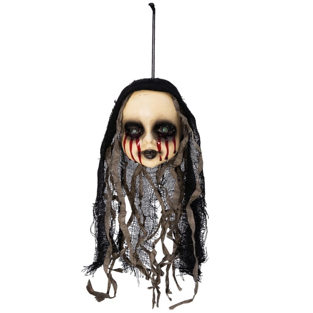 TÊTE DE POUPEE (Tête à suspendre de 35 cm)
