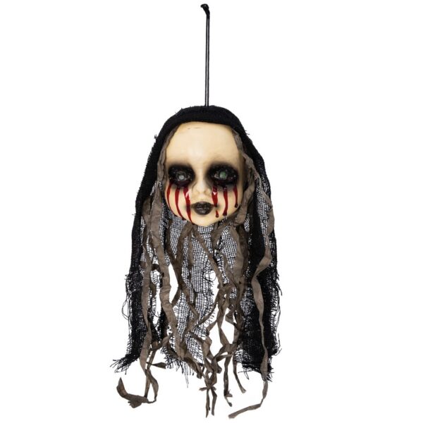 TÊTE DE POUPEE (Tête à suspendre de 35 cm)