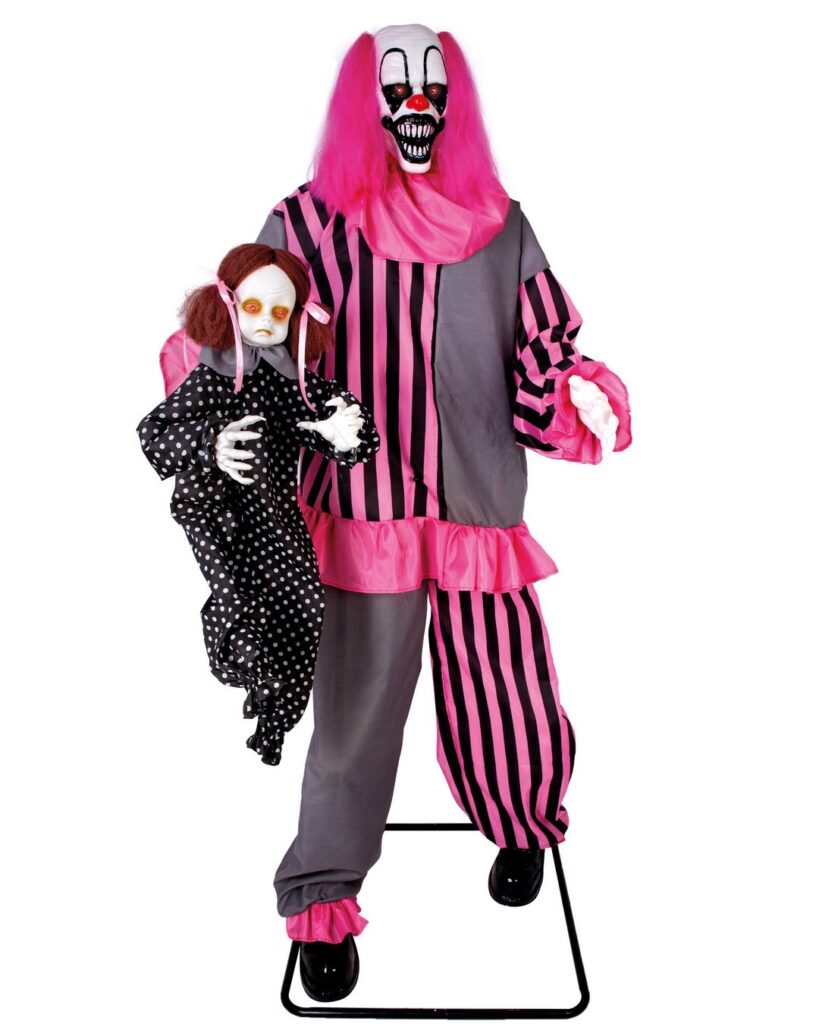 CLOWN ANIME AVEC PETITE FILLE   182 CM Démo vidéo