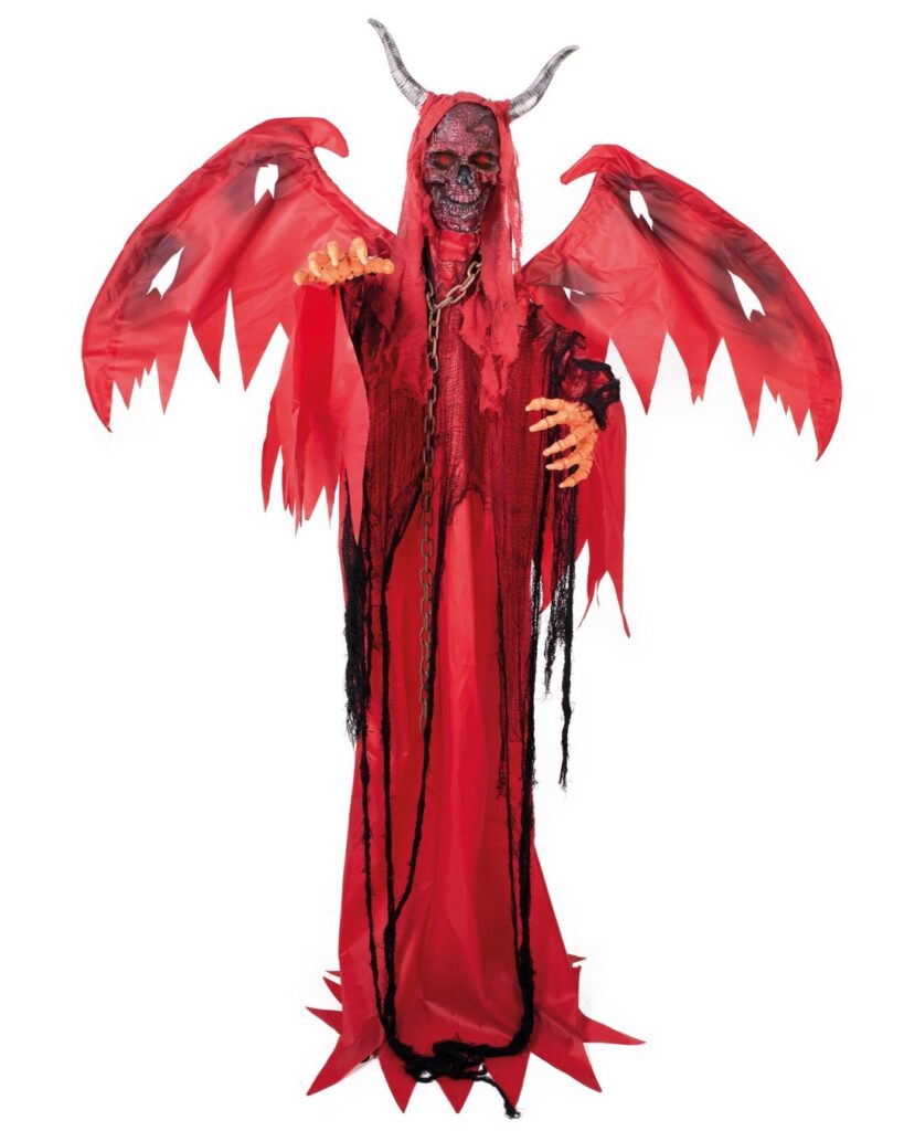 DIABLE SUR PIED ANIME SONORE ET LUMINEUX 180 CM Démo vidéo
