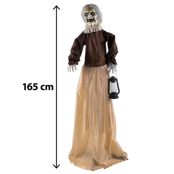SORCIÈRE LANTERNE ANIMÉE (Automate son et lumière) Taille 165 cm – Image 2