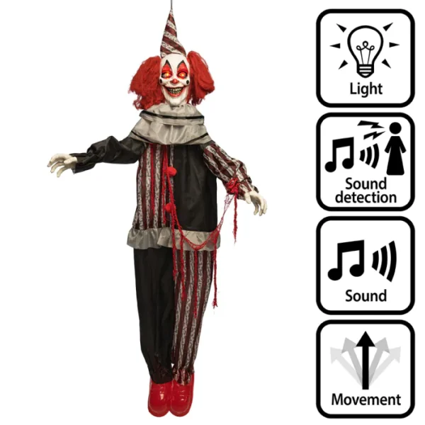 DECORATION CLOWN ANIME 175 cm A SUSPENDRE démo vidéo