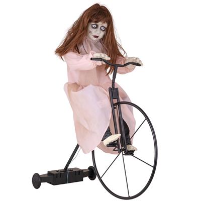 ESTELLE SUR SA BICYCLETTE 72 x 30 94 cm